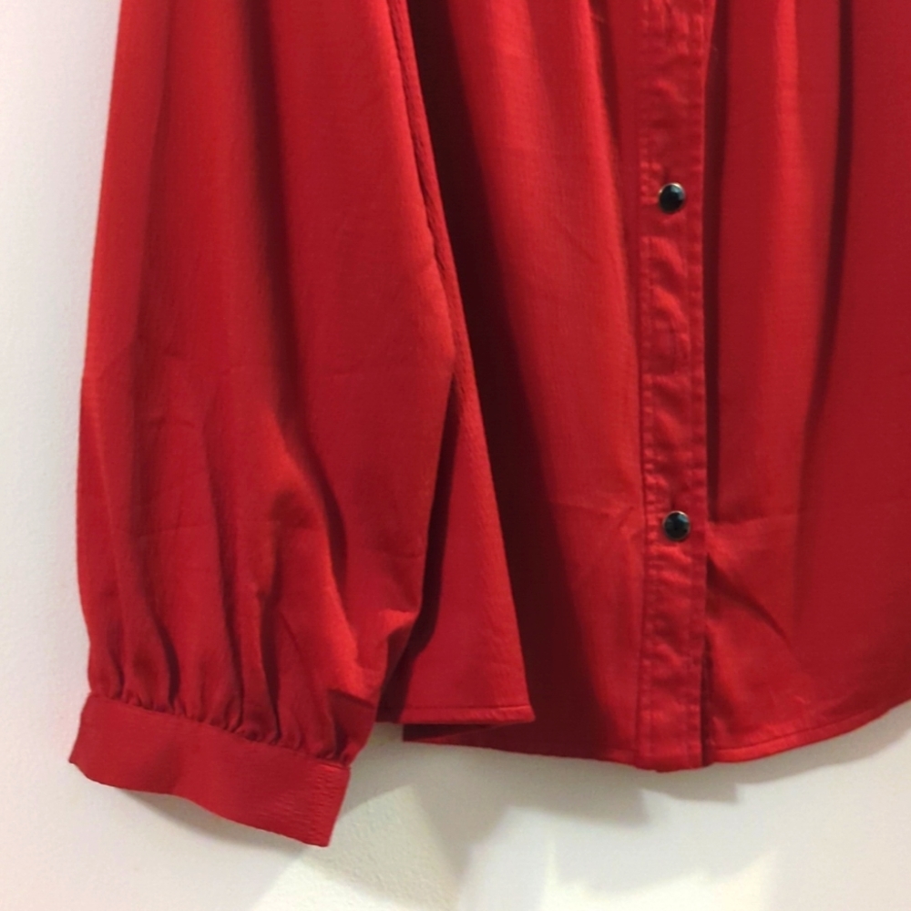 Red Button Shirt - Picture 3 of 4